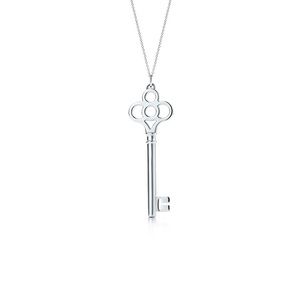 Tiffany crown key pendant in sterling silver.